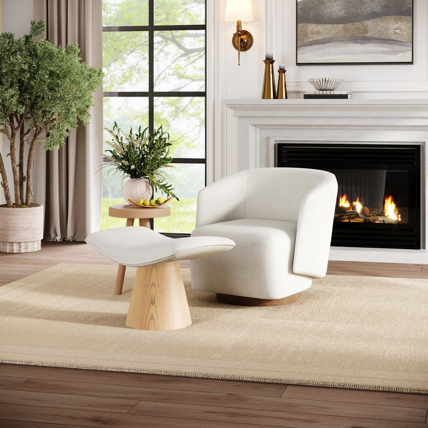 Mia Modern Swivel Accent Chair