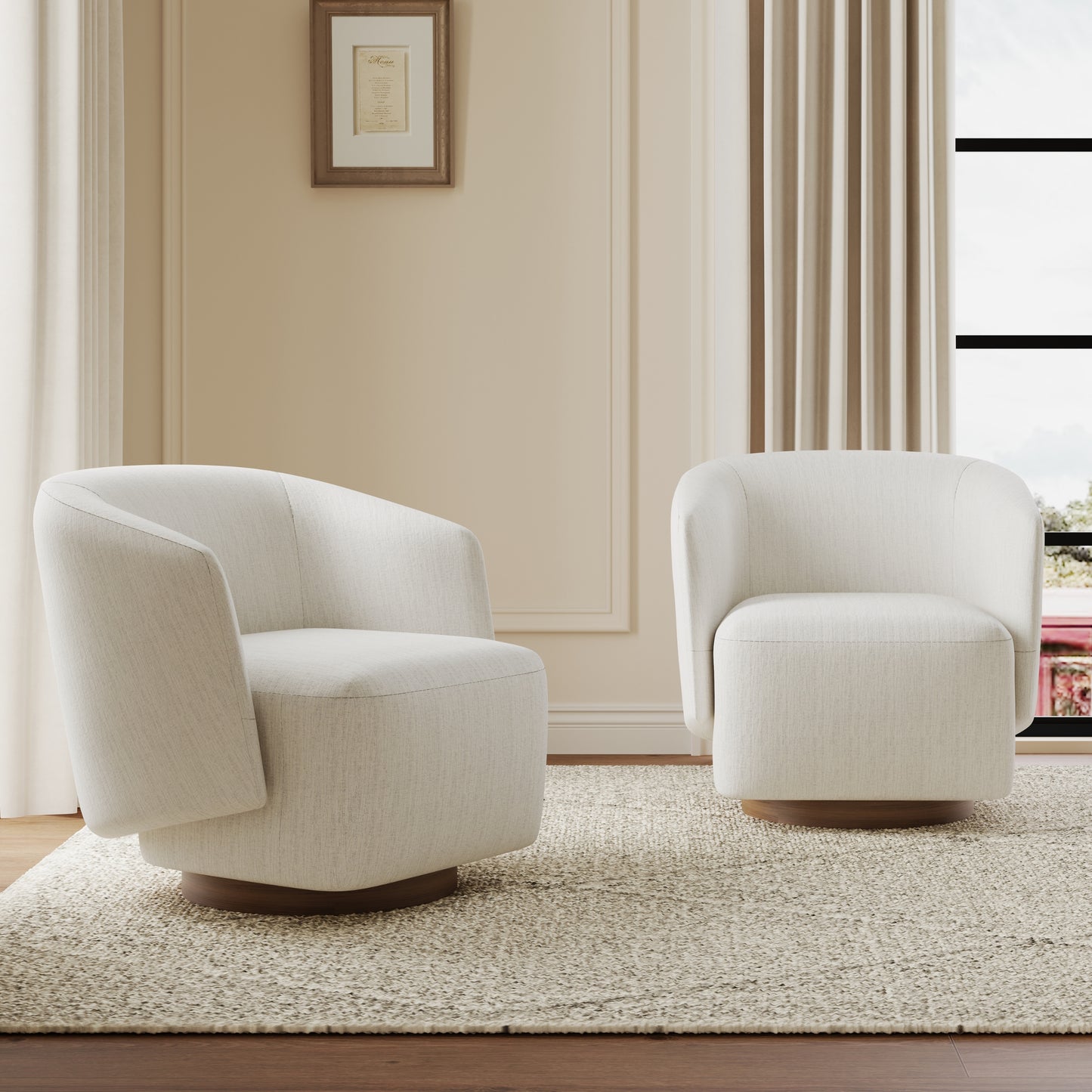 Mia Modern Swivel Accent Chair