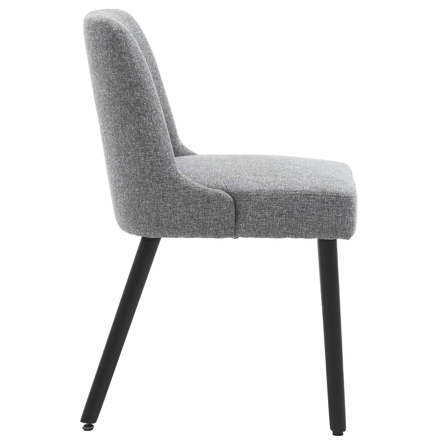 Asher Modern Wood Leg Upholstered Dining Chair (Set of 2)