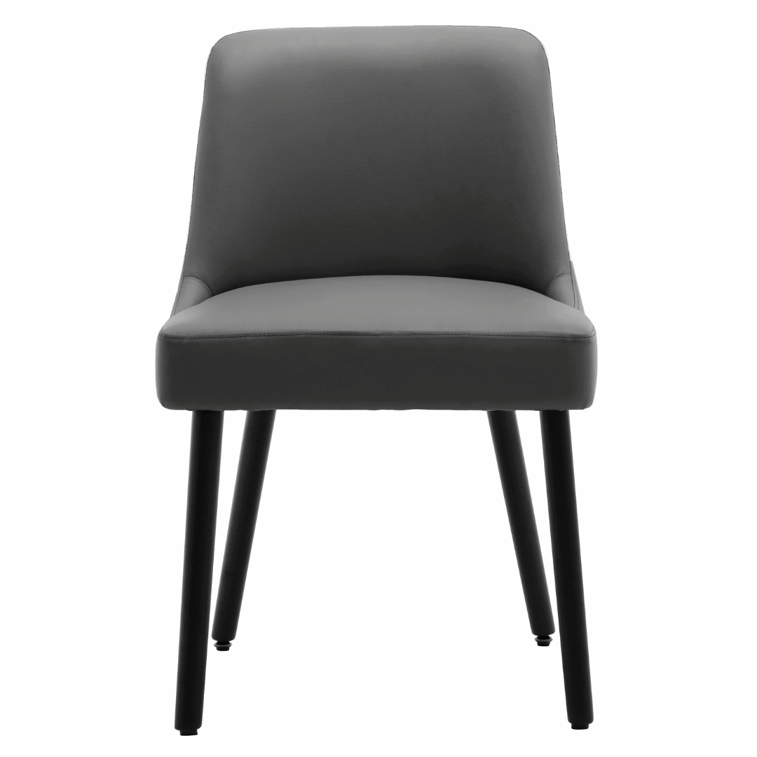 Asher Modern Wood Leg Upholstered Dining Chair (Set of 2)