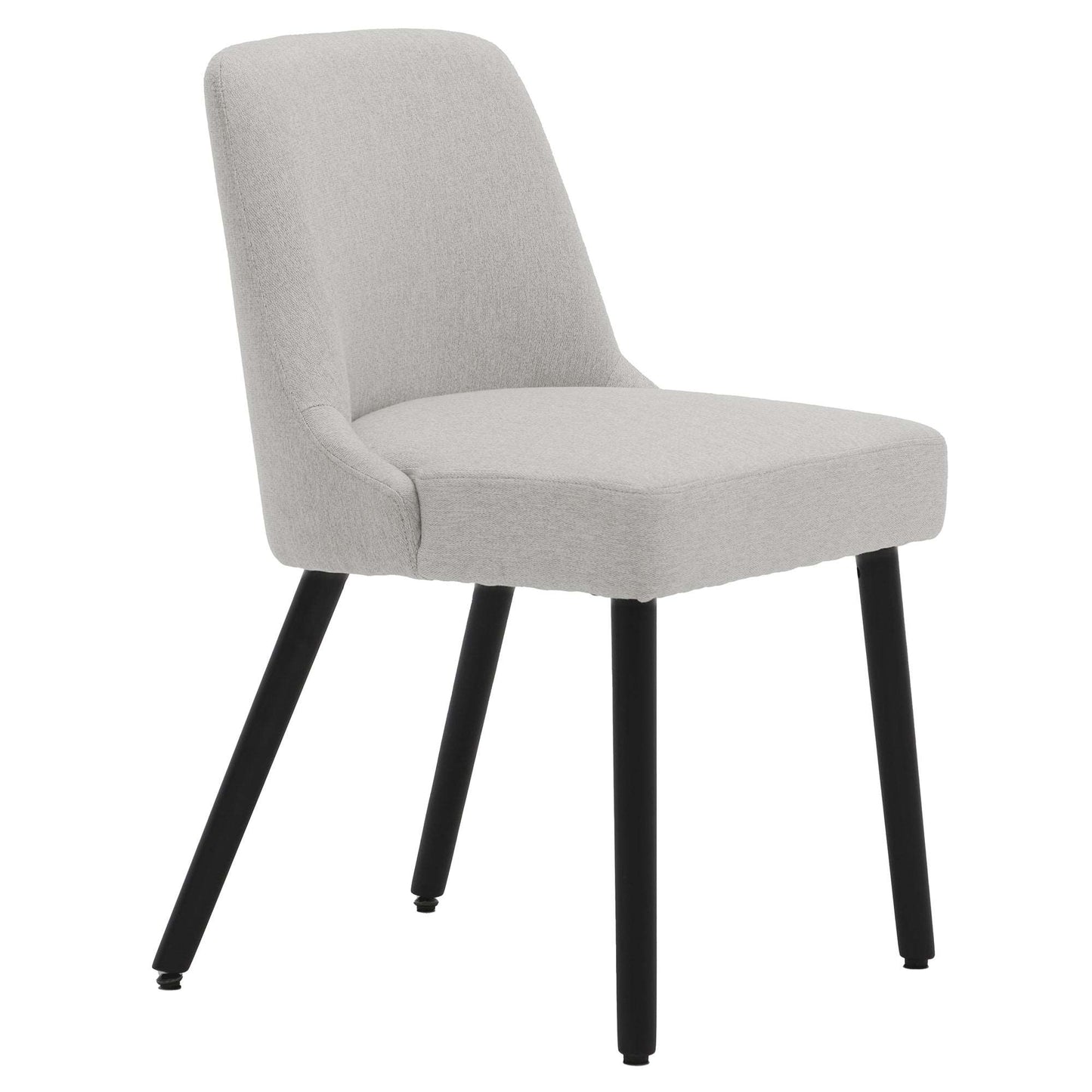 Asher Modern Wood Leg Upholstered Dining Chair (Set of 2)