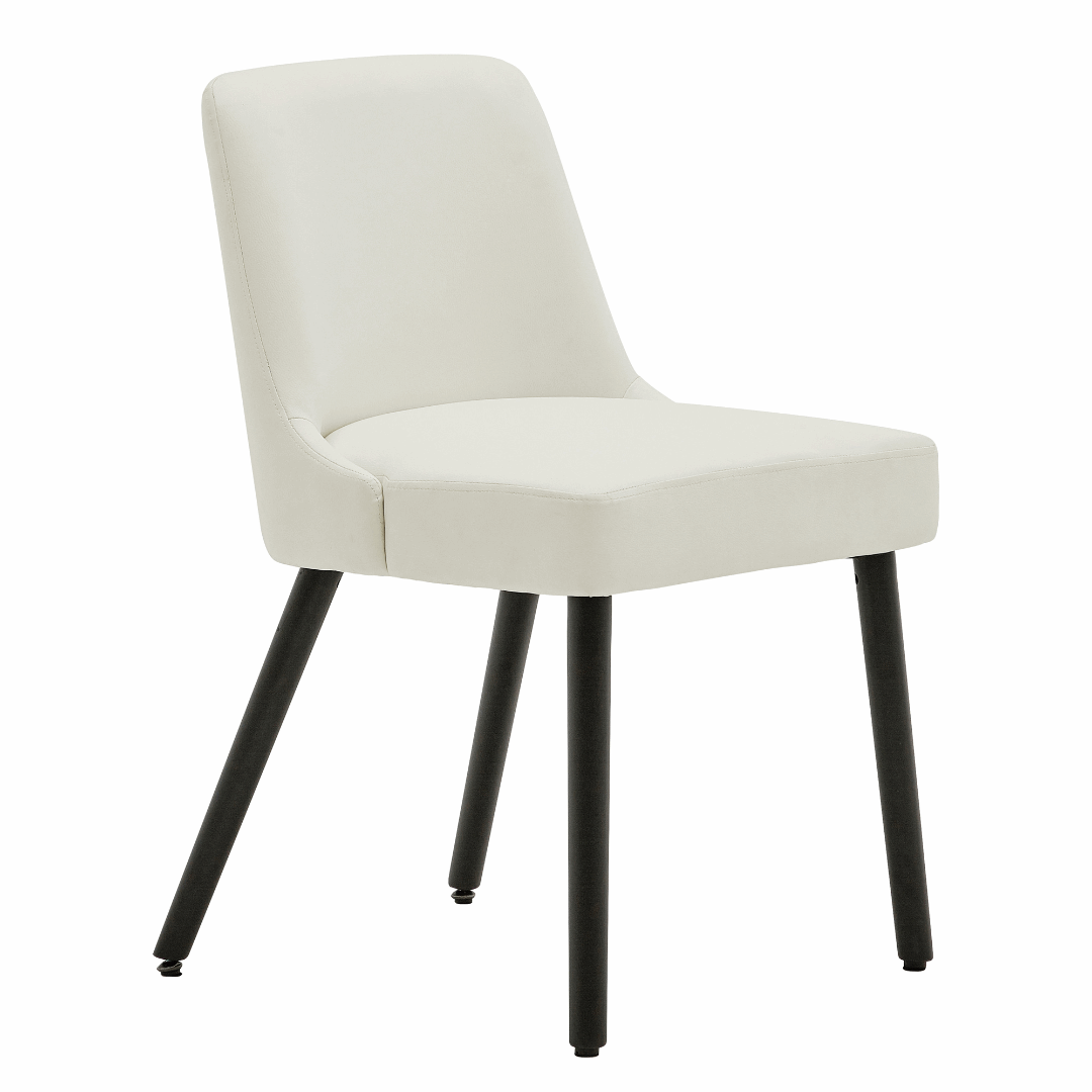 Asher Modern Wood Leg Upholstered Dining Chair (Set of 2)
