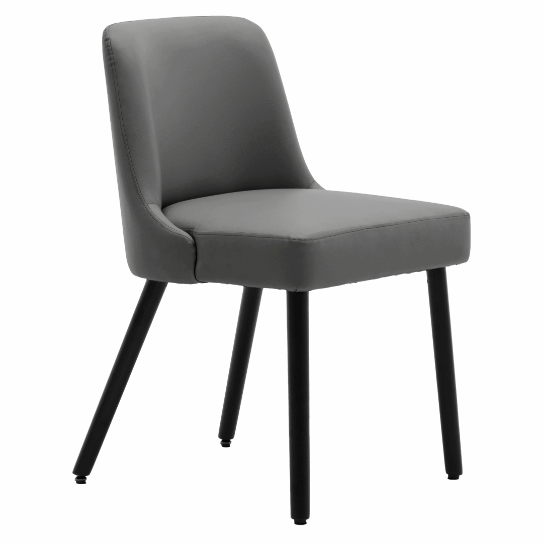 Asher Modern Wood Leg Upholstered Dining Chair (Set of 2)