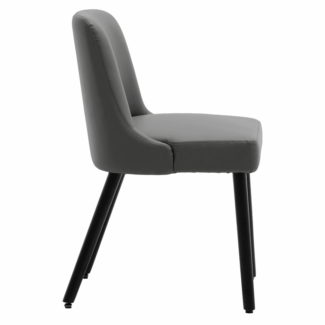 Asher Modern Wood Leg Upholstered Dining Chair (Set of 2)