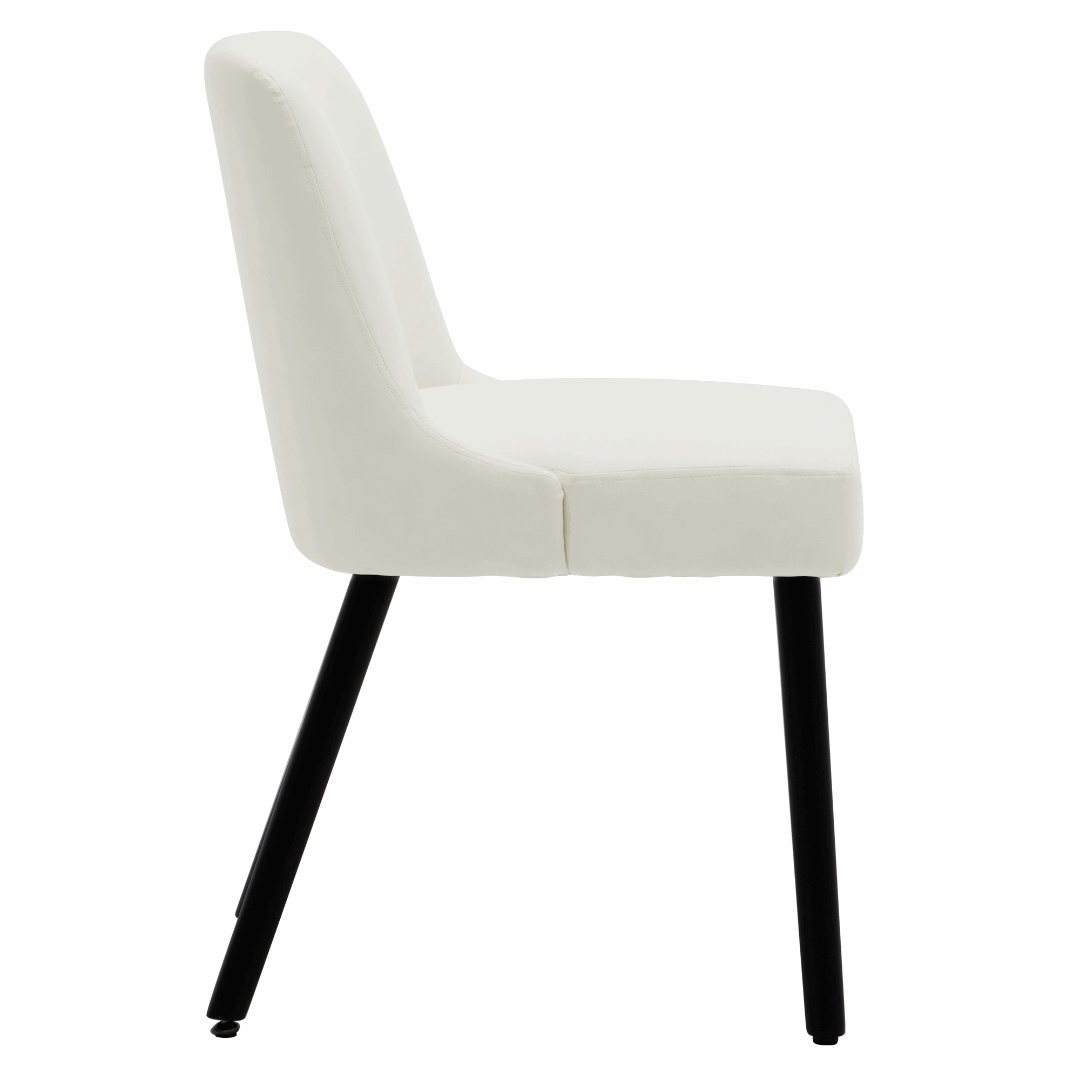 Asher Modern Wood Leg Upholstered Dining Chair (Set of 2)