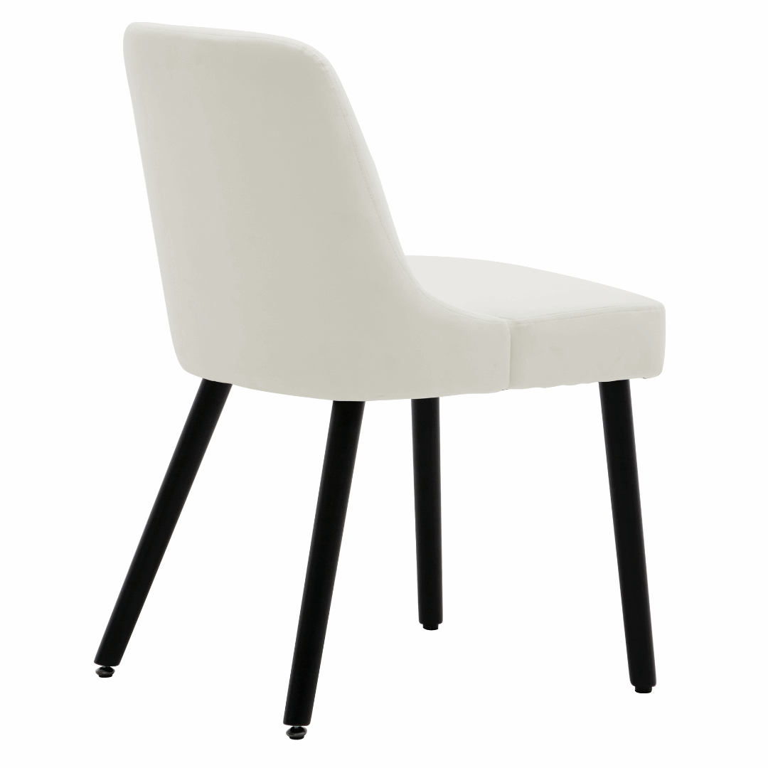 Asher Modern Wood Leg Upholstered Dining Chair (Set of 2)