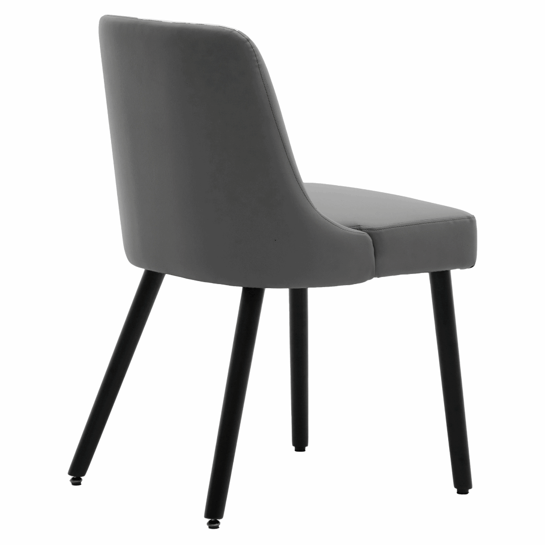 Asher Modern Wood Leg Upholstered Dining Chair (Set of 2)