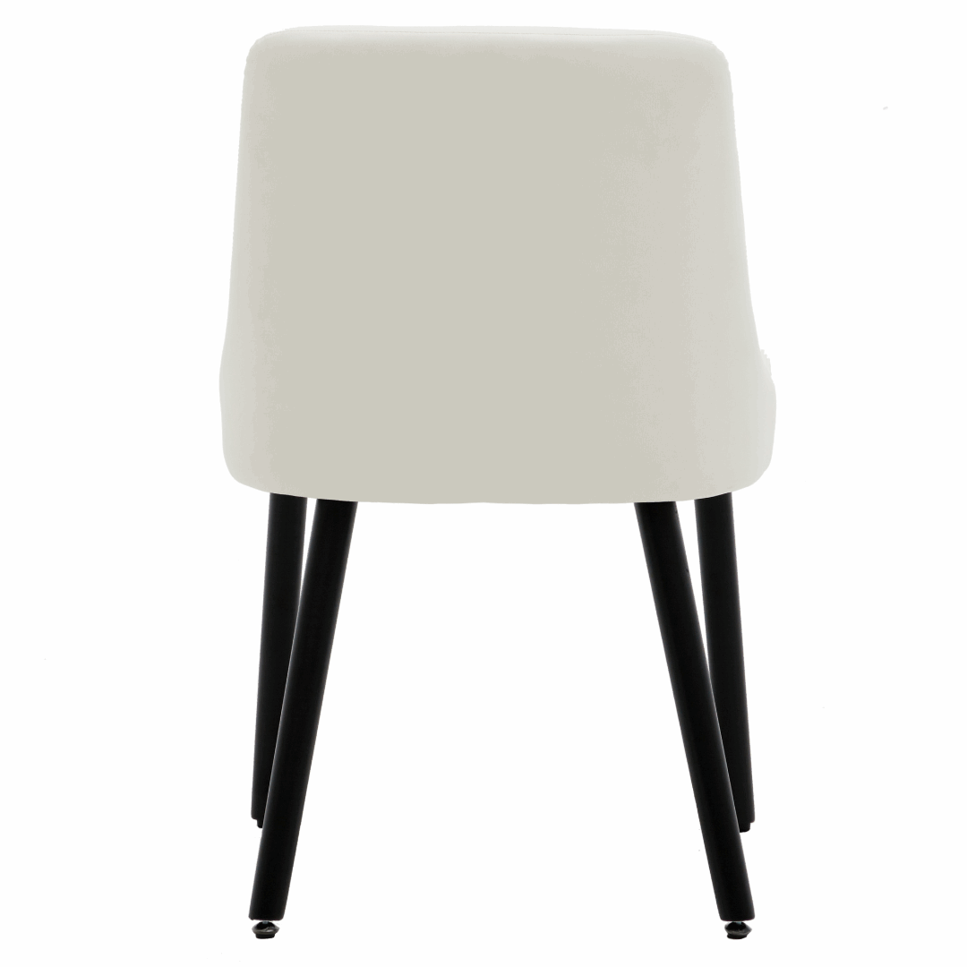 Asher Modern Wood Leg Upholstered Dining Chair (Set of 2)