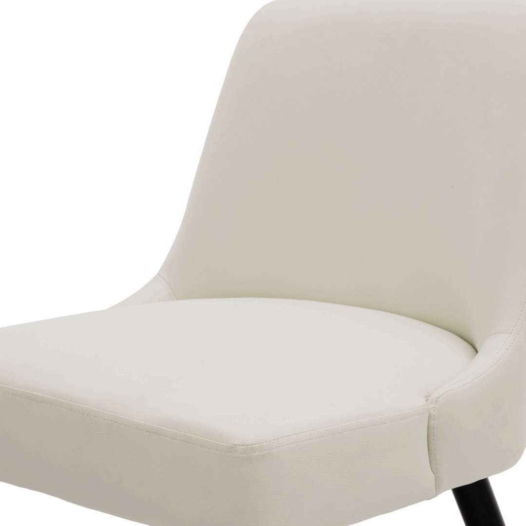 Asher Modern Wood Leg Upholstered Dining Chair (Set of 2)
