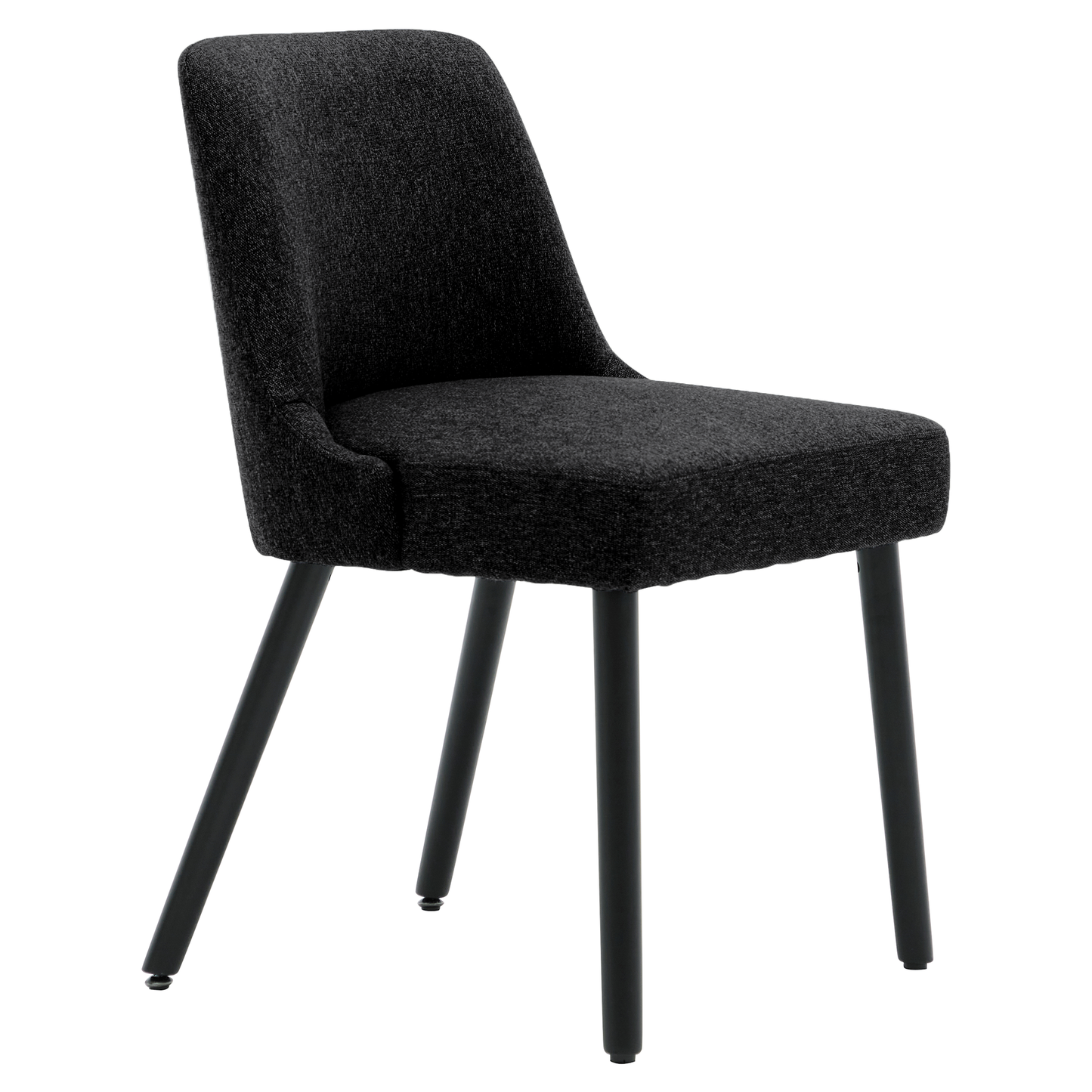 Asher Modern Wood Leg Upholstered Dining Chair (Set of 2)