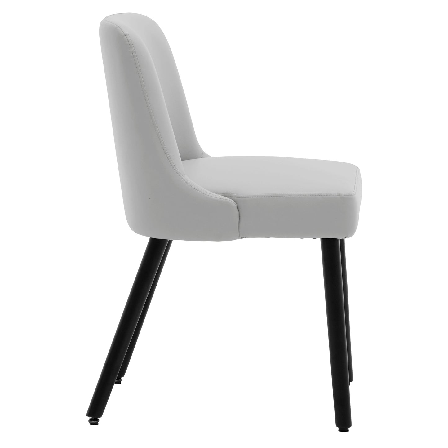 Asher Modern Wood Leg Upholstered Dining Chair (Set of 2)