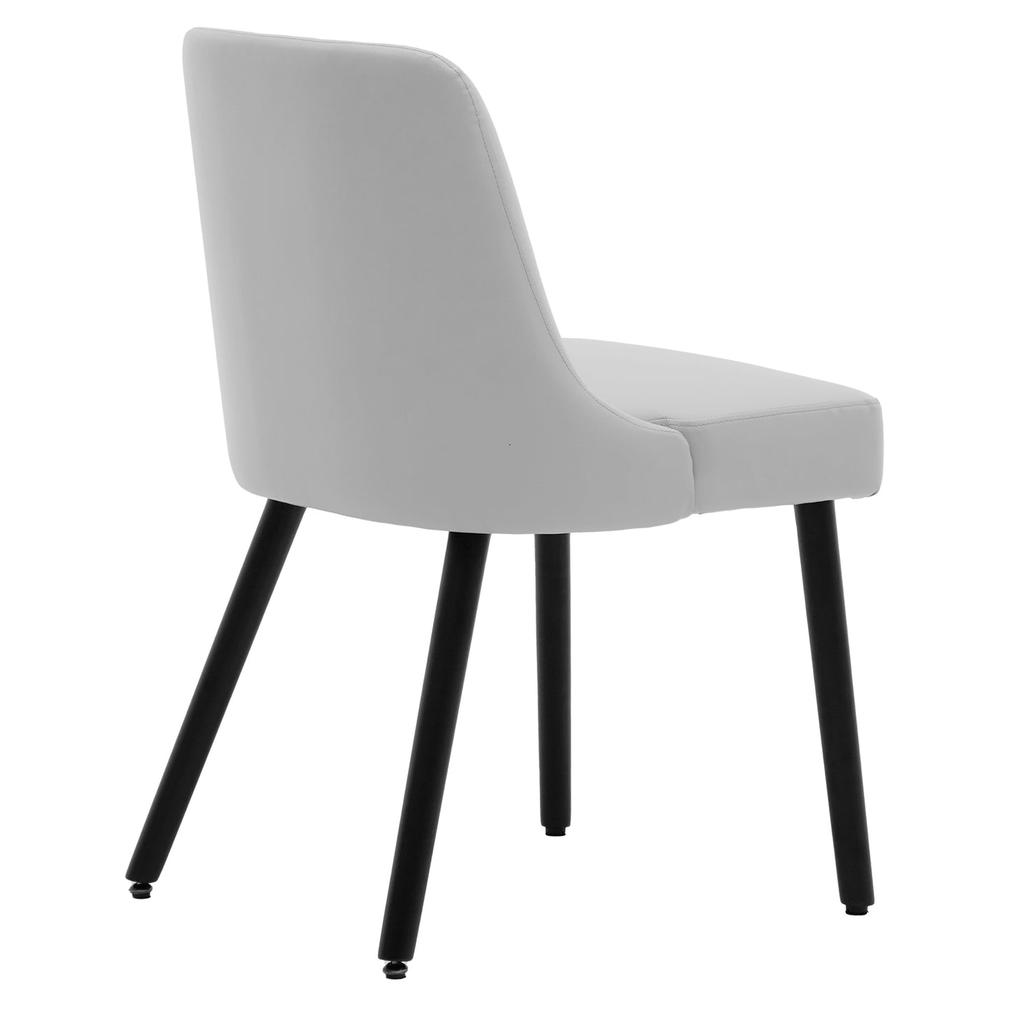 Asher Modern Wood Leg Upholstered Dining Chair (Set of 2)