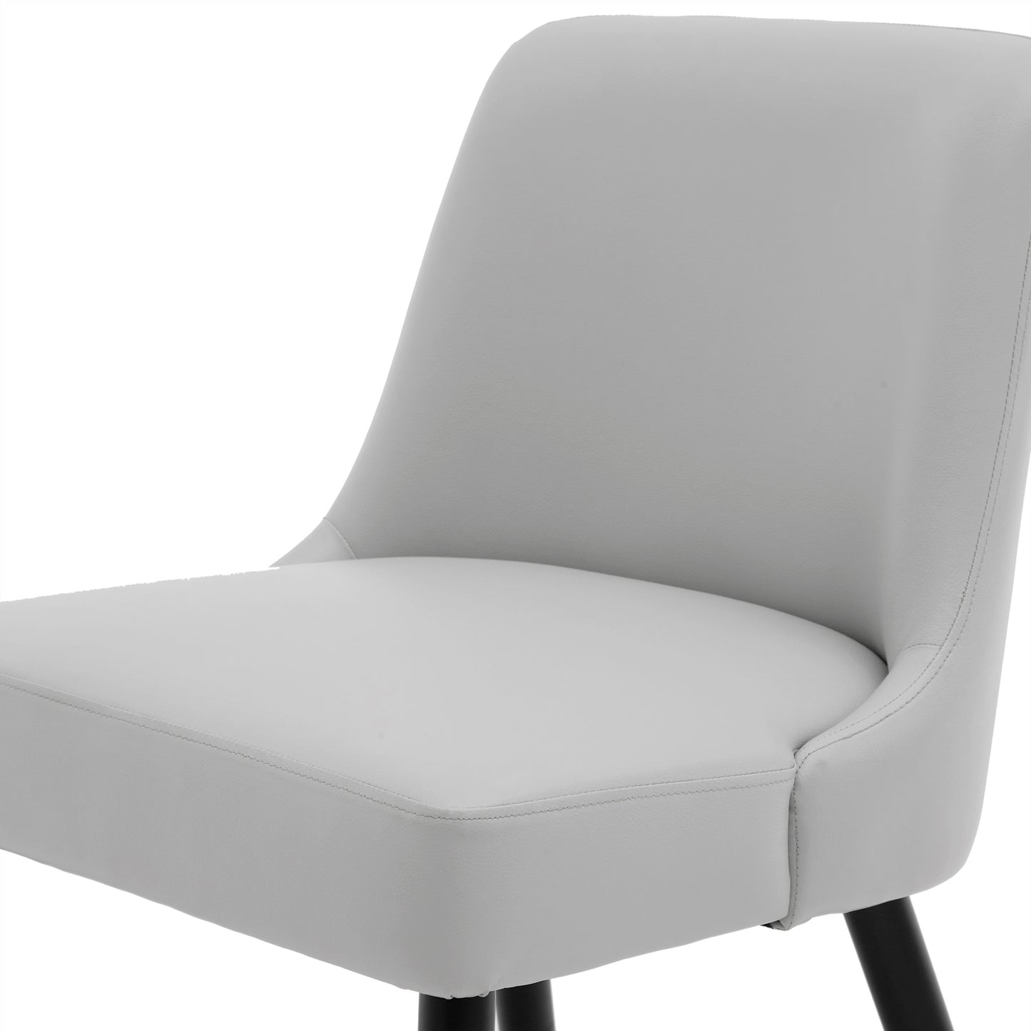 Asher Modern Wood Leg Upholstered Dining Chair (Set of 2)