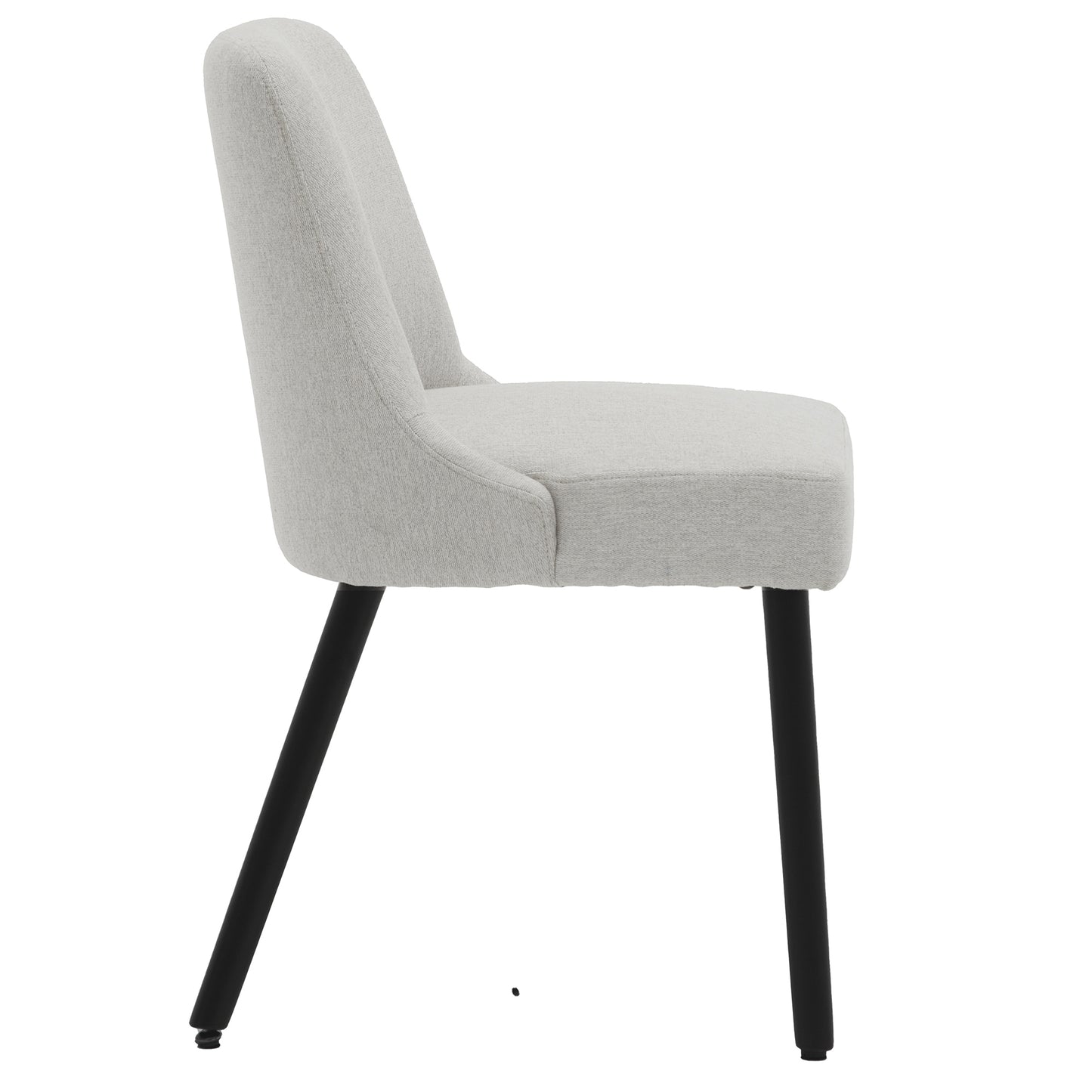 Asher Modern Wood Leg Upholstered Dining Chair (Set of 2)
