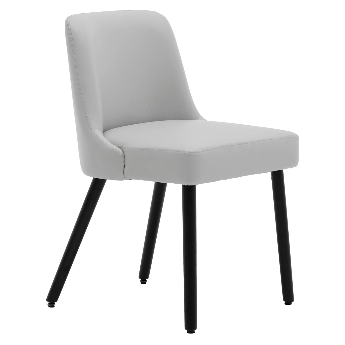 Asher Modern Wood Leg Upholstered Dining Chair (Set of 2)