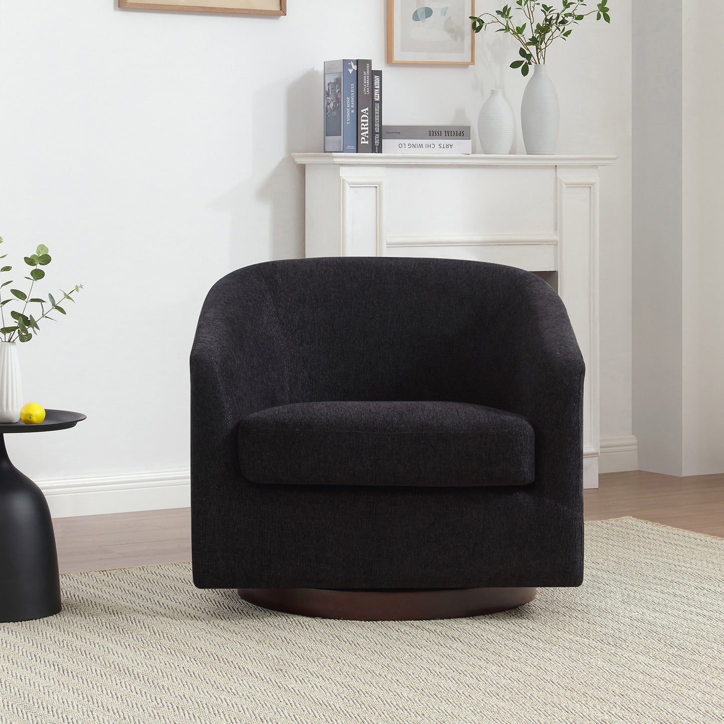 Berra Oversize Swivel Accent Chair