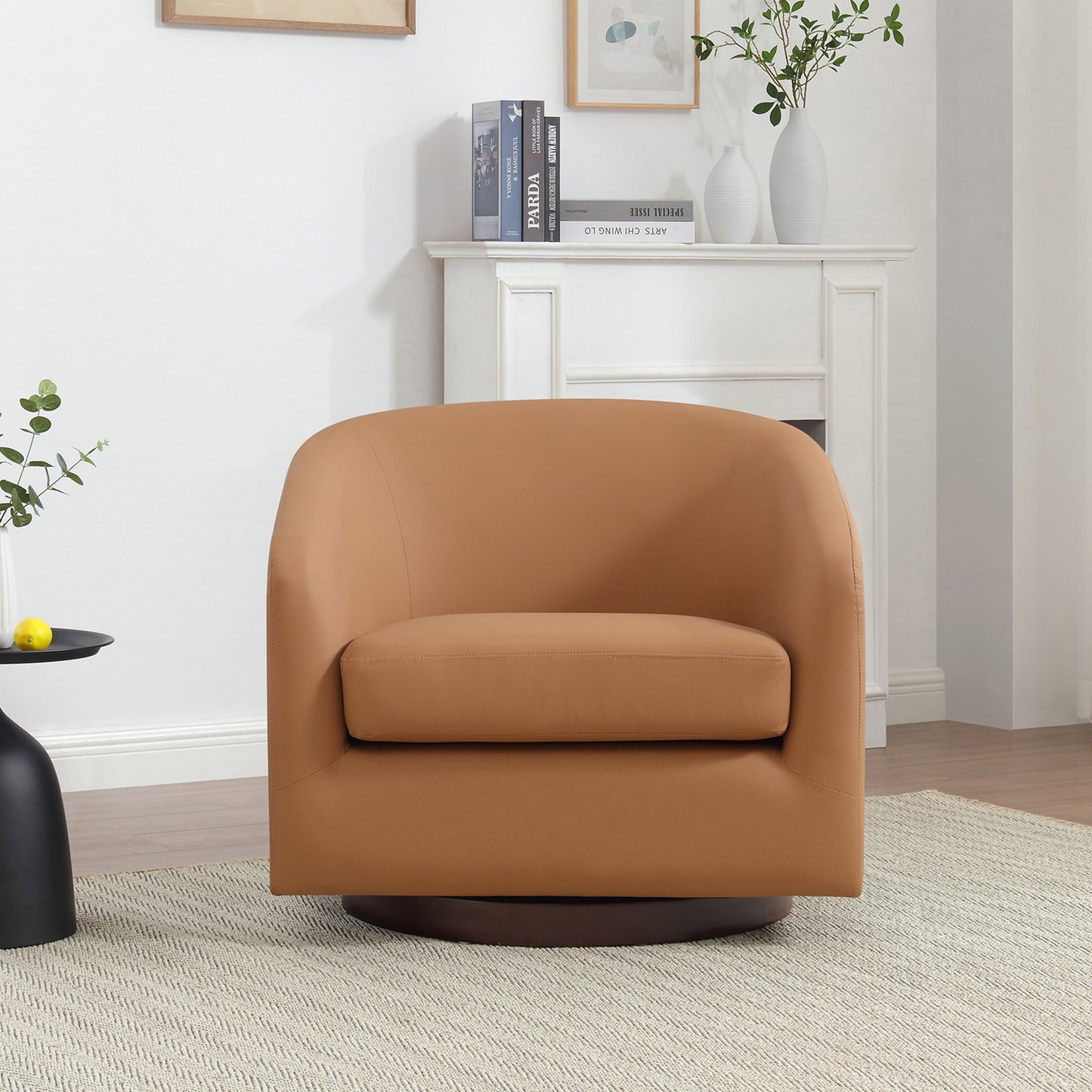 Berra Oversize Swivel Accent Chair