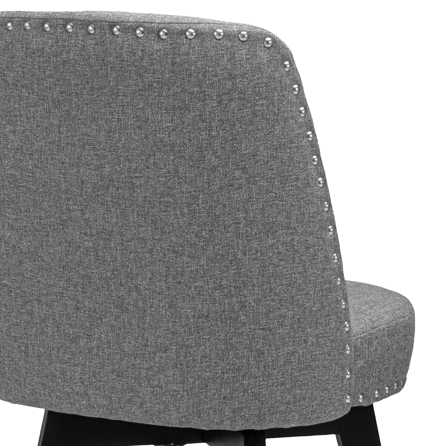 Luna Swivel High Back Nail Head Counter Stools 26"(Set of 2)