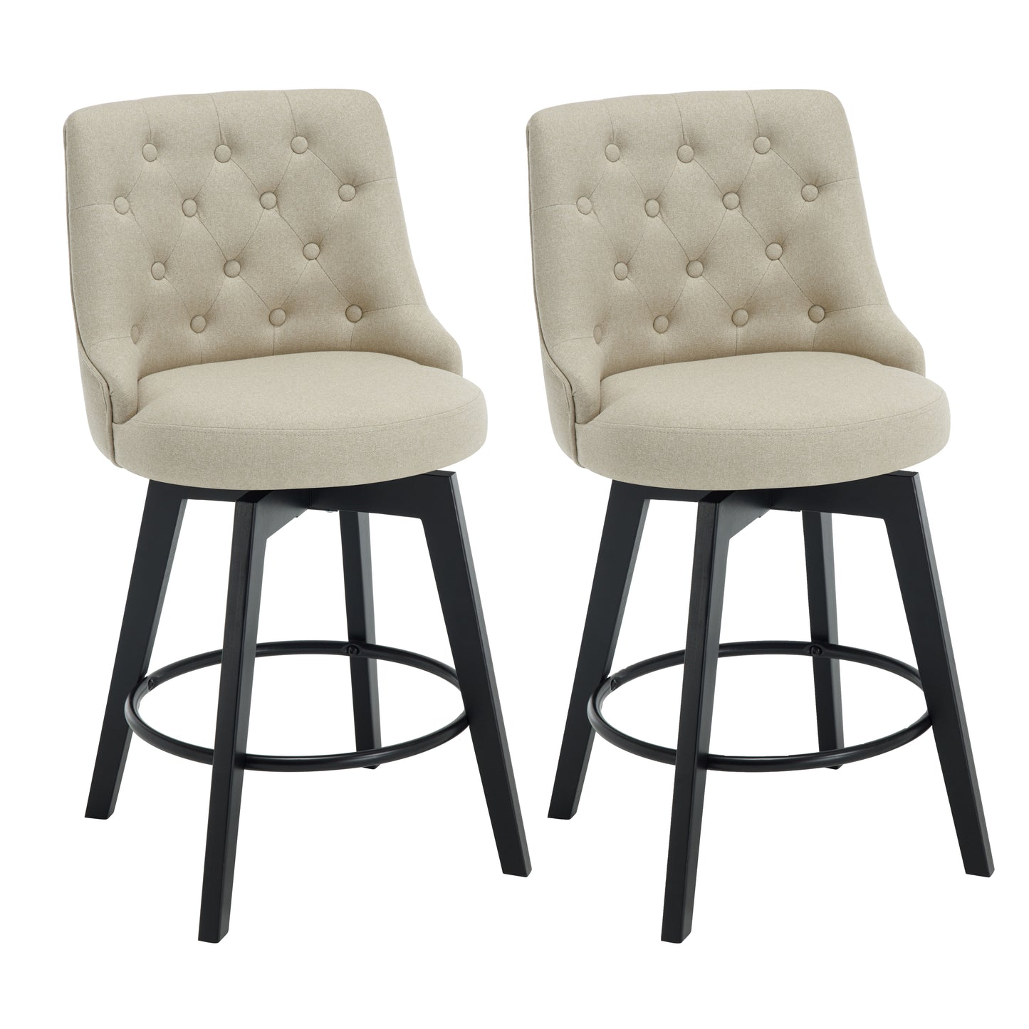 Mella Swivel Counter Stool 26"(Set of 2)