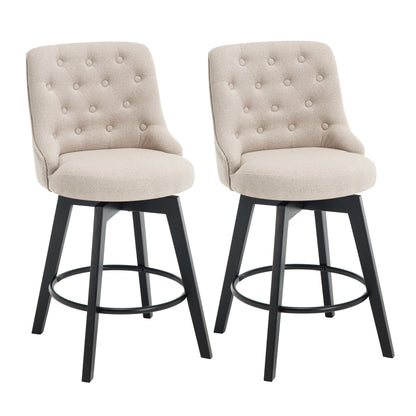 Mella Swivel Counter Stool 26"(Set of 2)