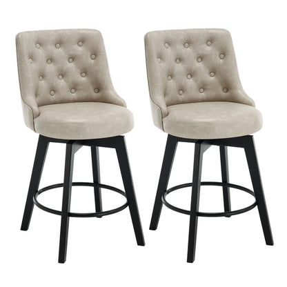 Mella Swivel Counter Stool 26"(Set of 2)