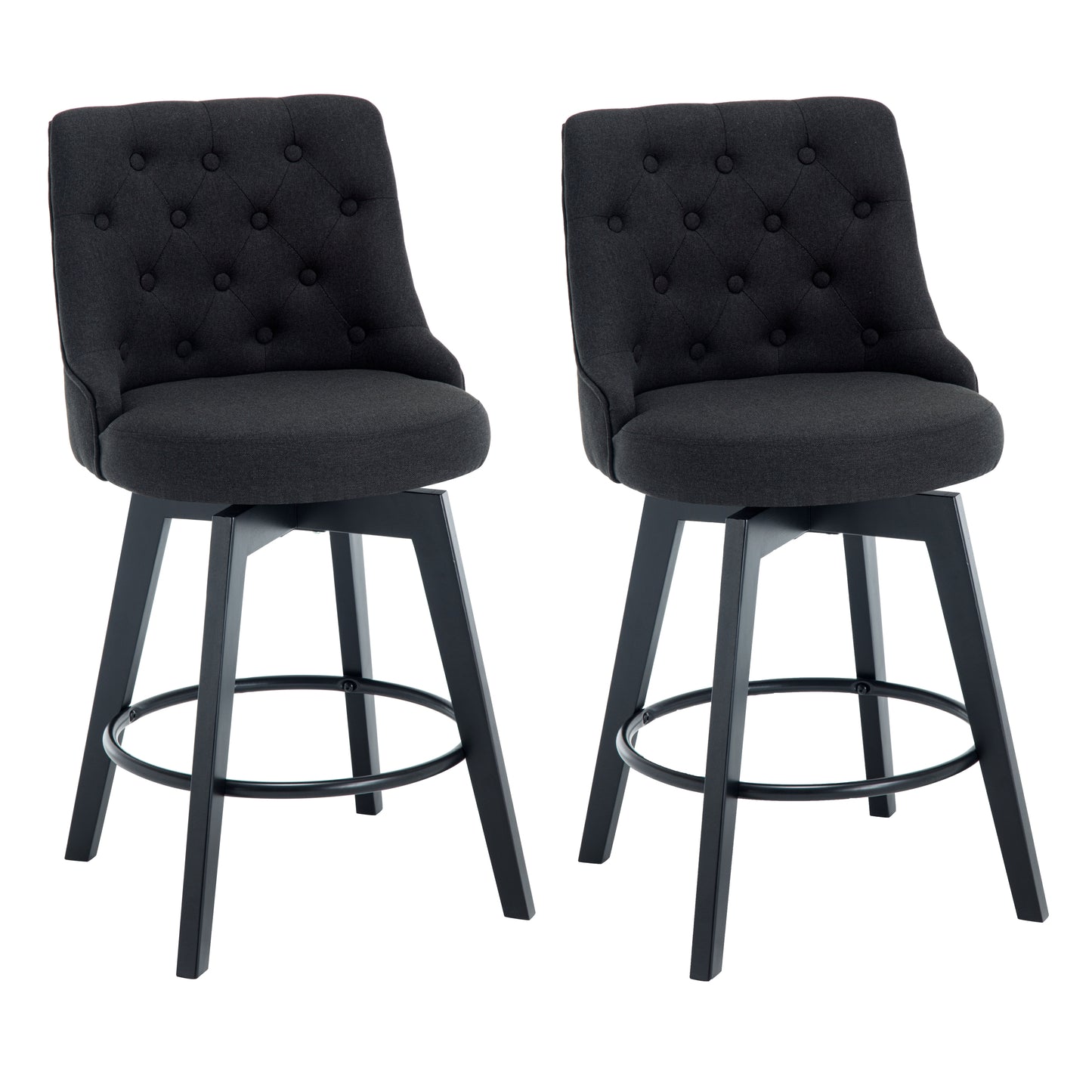 Mella Swivel Counter Stool 26"(Set of 2)