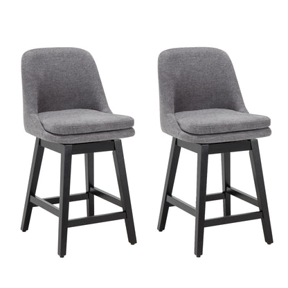 Wylie Swivel Counter Stool 26" (Set Of 2)