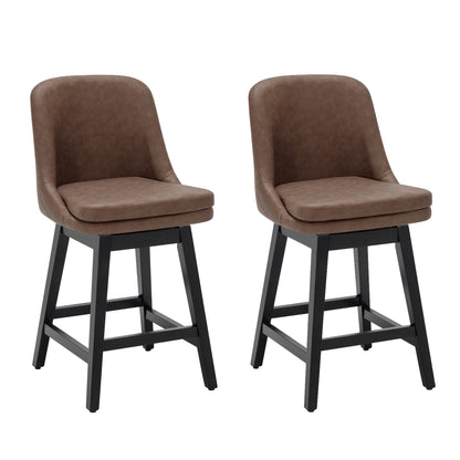 Wylie Swivel Counter Stool 26" (Set Of 2)