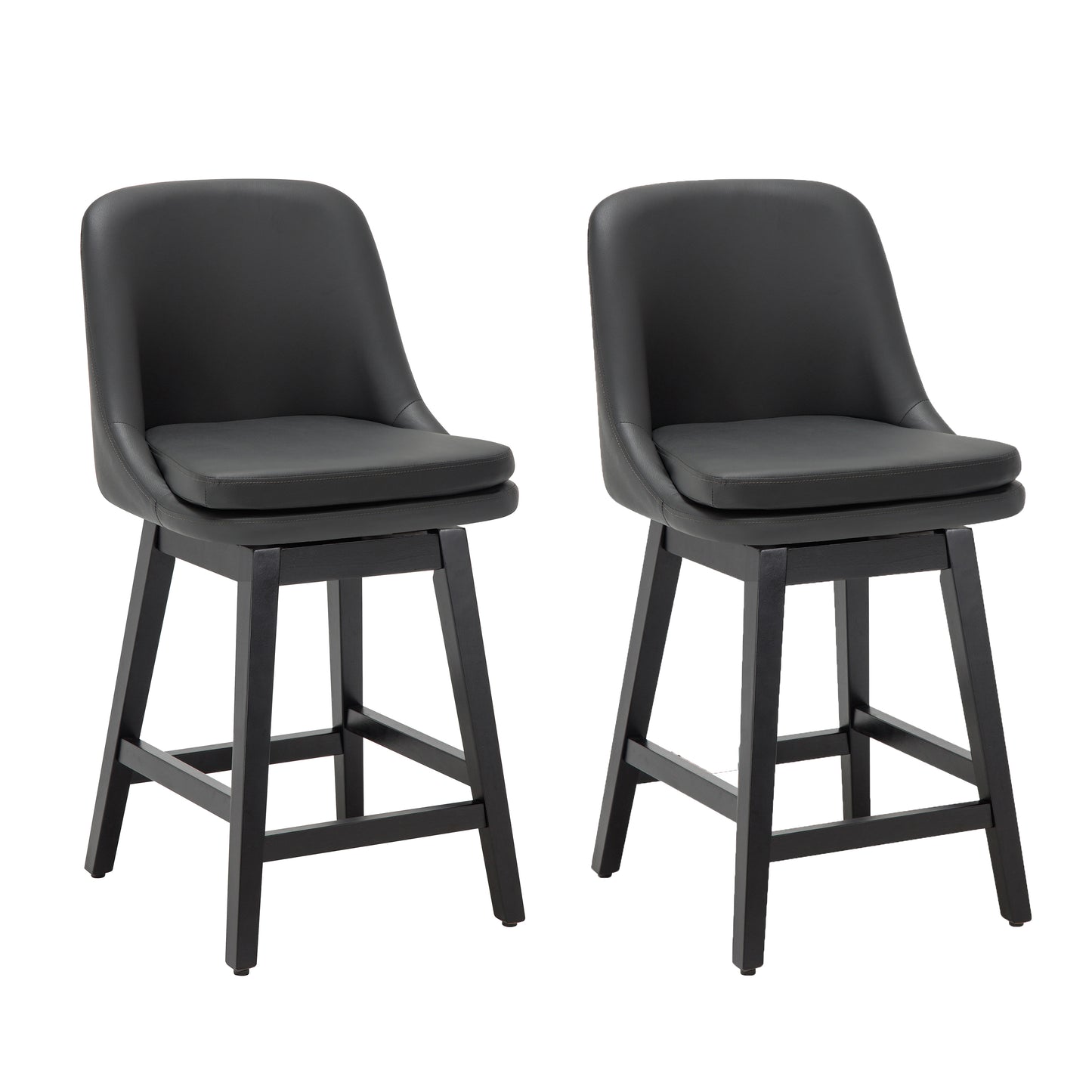 Wylie Swivel Counter Stool 26" (Set Of 2)