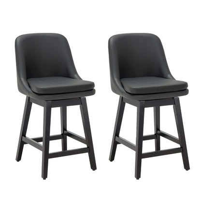 Wylie Swivel Counter Stool 26" (Set Of 2)