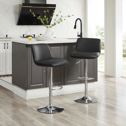 NOAH Adjustable Swivel Counter & Bar Stool (Set of 2)