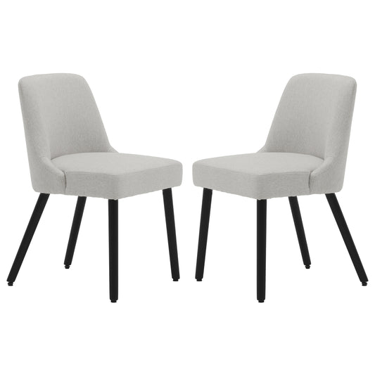 Asher Modern Wood Leg Upholstered Dining Chair (Set of 2)